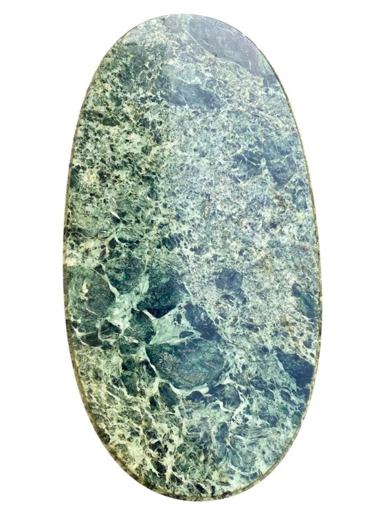 Image 1 of Tavolino da caffè in stile Luigi XV, consolle in marmo verde