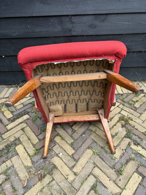 Vintage Stoel Mid Century – Fauteuils, Metal, Textile (photo 6 of 6)