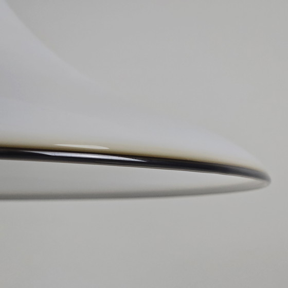 Image 1 of Vintage 1970S Sölken Leuchten Opaline Glass Suspension Lamp.