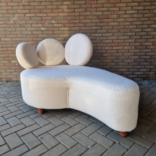 Divano Shaise Longue vintage anni '80