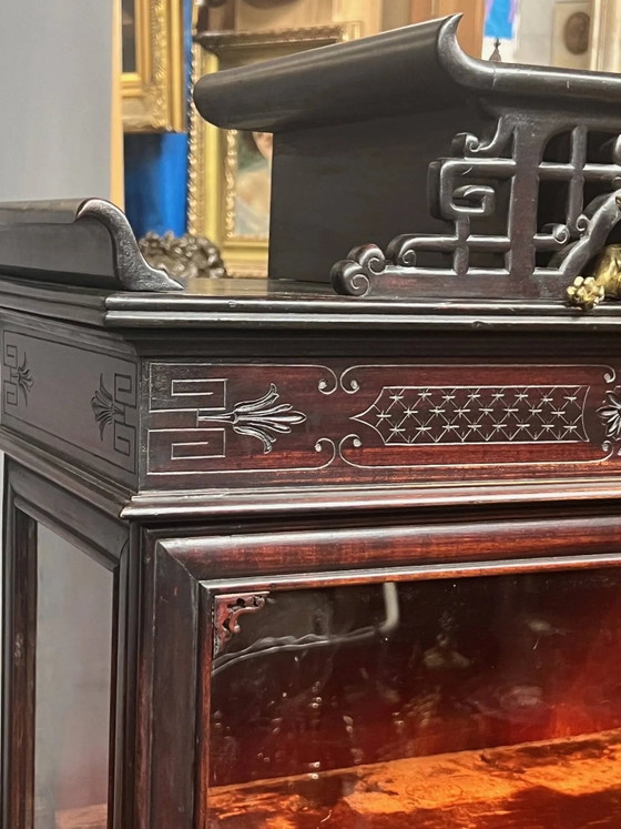 Vitrinekast in Japanse stijl. – Gabriel, Vitrinekasten, Bronze, Wood (photo 6 of 7)