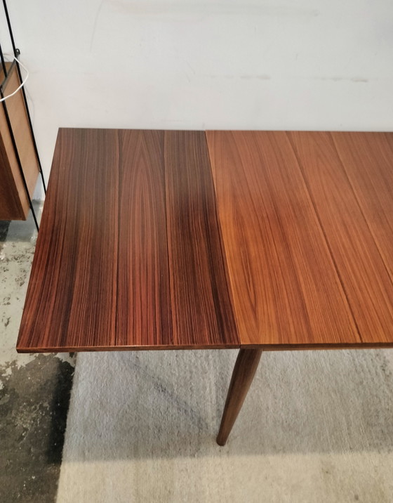 Image 1 of Table de salle à manger extensible vintage en palissandre, Lübke