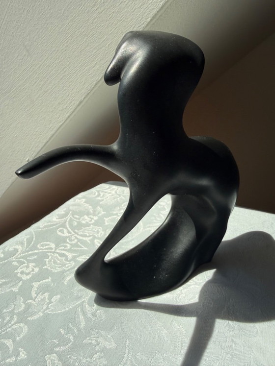 Royal Dux Schwarzes Pferd Figur Skulptur Jaroslav Jezek, Brüssel EXPO 58 – Dekorative Objekte, Porcelain (photo 3 of 7)