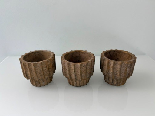 Set aus 3 Robusten Kerzenhaltern – Urban Design