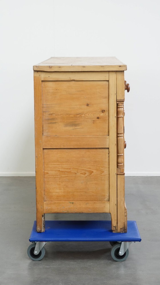 Image 1 of Buffet/ table d'appoint/ comptoir/ îlot de cuisine anglais ancien du début du 19ème siècle en bois de pin