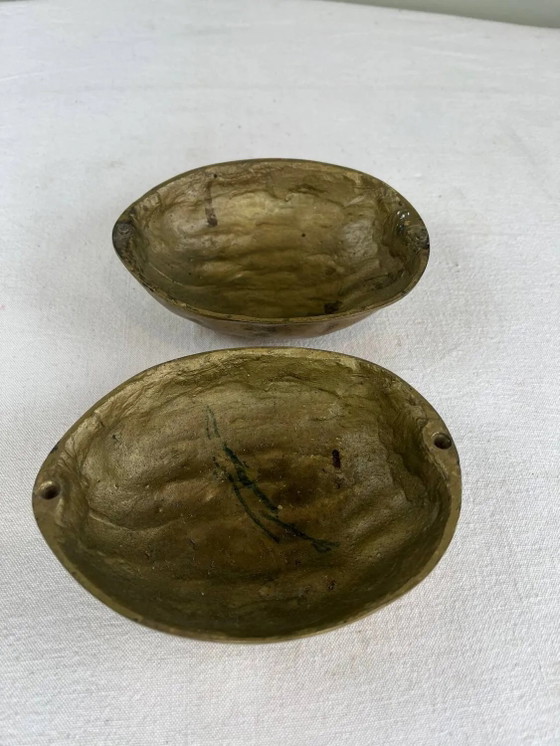 Vecchia noce in ottone – Ciotole, Brass, Vintage (photo 5 of 9)