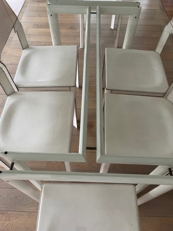 Image 1 of Set of Vintage dining chairs by Matteo Grassi, 1980s