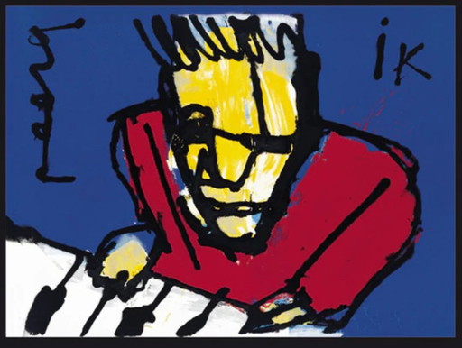 Herman Brood IK 2000 Op Canvas XL – lithos zeefdrukken