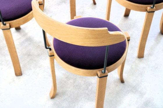 15x Vintage Jaren 70 Deense Stoelen – Eetkamerstoelen, Textile (photo 5 of 9)