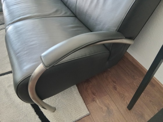 Molinari 3 Zit Antraciet Grijs – Banken, Leather, Metal (photo 5 of 6)