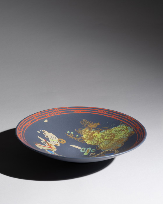 Image 1 of Gilbert Portanier Rosenthal Liguria Wall Plate Bowl Porcelain Modernism 1970s 