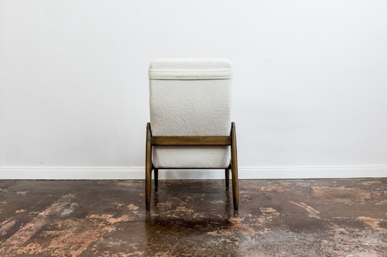 Image 1 of Mid Century Modern High Back Armchair By Edmund Homa, Gfm, Poland, 1960s