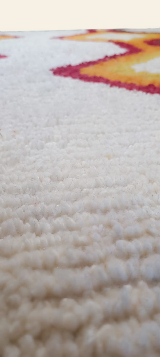 Image 1 of Vintage rug Berber 2x3 wool interior wool rug retro