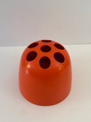 Dedalo Emma Gismondi Schweinberger Umbrella Stand for Artemide 1966 ABS Orange Space Age