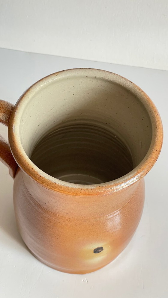 Image 1 of Vintage beige aardewerken kan