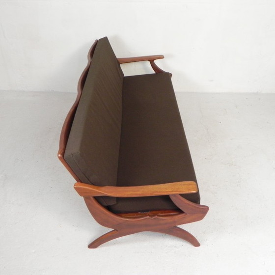 Divano a tre posti in teak De Ster Geldermalsen Gelderland, anni '60 – Divani 3 posti, Wood (photo 11 of 29)
