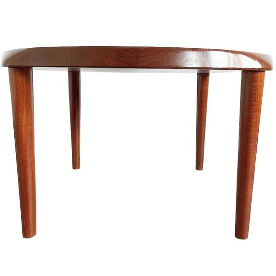 Image 1 of Tavolino da caffè rotondo in teak di design danese di metà secolo, John Boné Mikael Laursen, anni '60