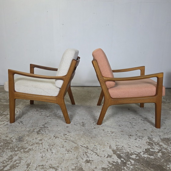 Image 1 of Deux fauteuils lounge danois vintage Ole Wanscher « Senator » des années 1960
