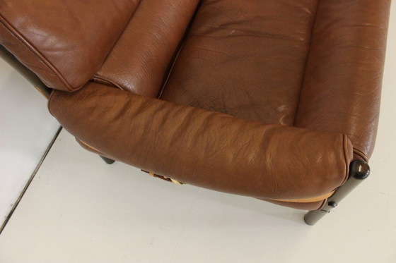 Image 1 of Arne Norell Kontiki Seating Group Leather Sofa Armchair Couch
