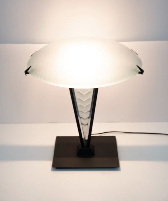 Image 1 of Post Modern Italian Murano Glass Mushroom Table Lamp, 1980s