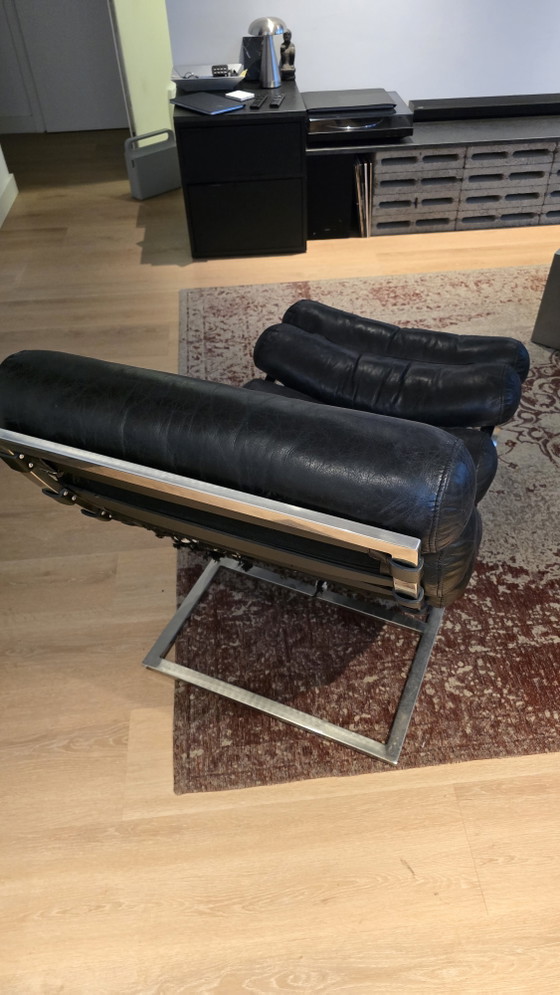 Chaise Poul Kjærholm reproduction – Chaises & fauteuils, Leather, Chrome (photo 3 of 6)
