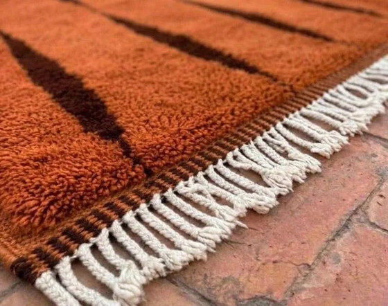 Moroccan orange-brown Berber rug in wool 400x300 cm, Large XXL rug, Rugs & carpets, Cotton, Bohemian (photo 5 of 9)