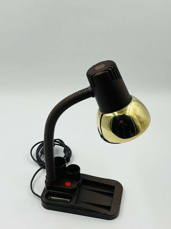 Lampada da scrivania/organizer dal design vintage degli anni '80. – Lampade da lettura, Brass (photo 4 of 12)