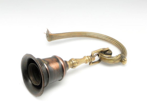 Eclectic Wall Lamp, Poland, 1890s – Wall lights, Brass, Copper (photo 11 of 12)