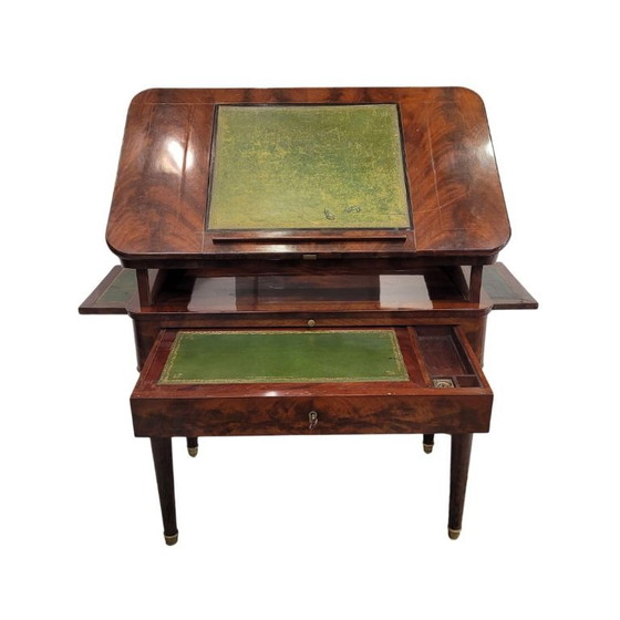 Image 1 of Architect's table “à la tronchin”, Louis XVI, mahogany wood, circa 1790 – France