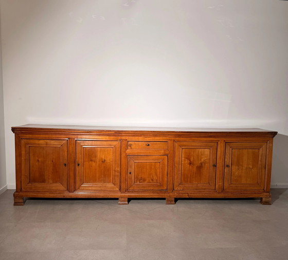 Grand Buffet bas en Bois avec Portes à Panneaux 350cm (photo 3 of 7)
