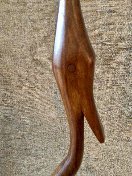 Image 1 of Mid Century Teak Bird height 70 cm