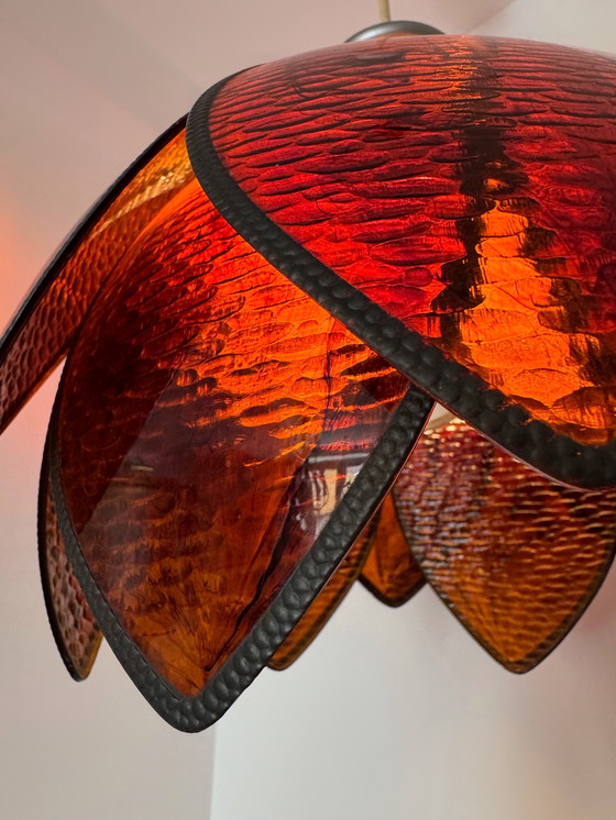 Image 1 of Lámpara de araña Lotus de baquelita de los años 70