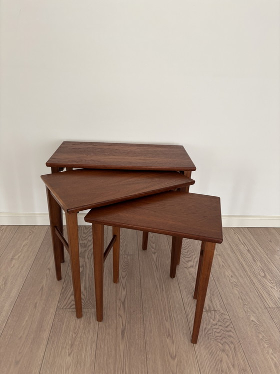 Mimiset Vintage Danese / Tavolini a Incasso Teak Forma Organica – Wood (photo 3 of 11)