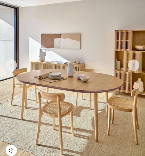 Image 1 of Kave Home Oqui round/oval extendable table 120-200cm
