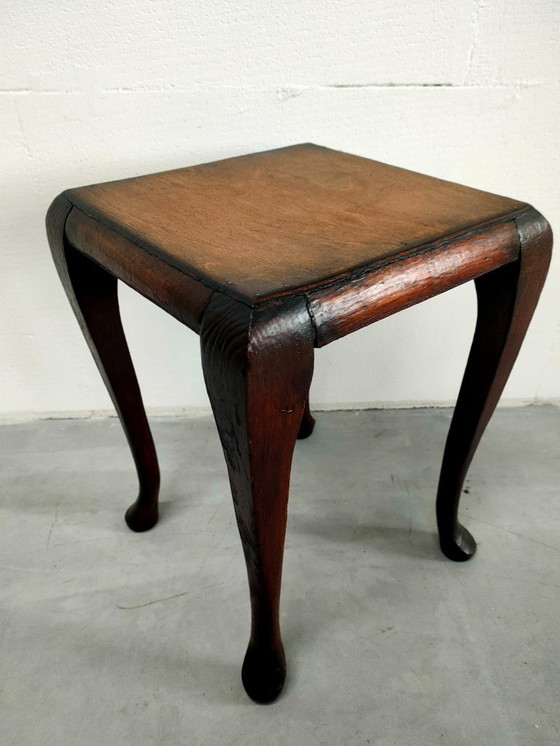 Image 1 of Antique 'Chippendale style' side table/coffee table (convertible leg style)