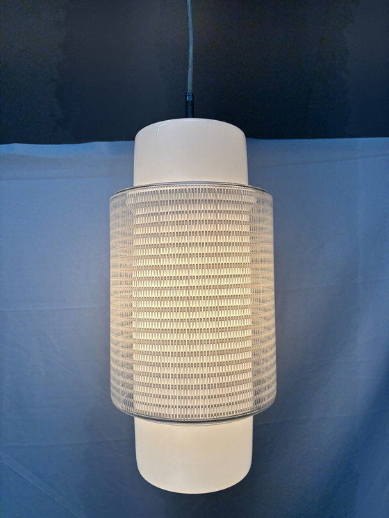 Image 1 of Lampada a sospensione cilindrica vintage, design di Wilhelm Wagenfeld