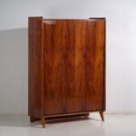 Armadio in palissandro di metà secolo – Cecoslovacchia, attribuito a Pravánec, anni '50 – Mid Century Modern (photo 8 of 40)