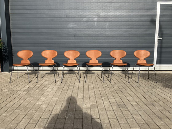 Image 1 of ¡¡NUEVO!! Sillas Fritz Hansen Ant en piel color coñac