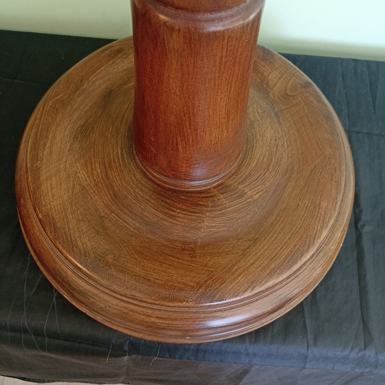 Image 1 of Antieke piëdestal / sokkel – Napoléon III stijl – 19e eeuw – massief notelaar