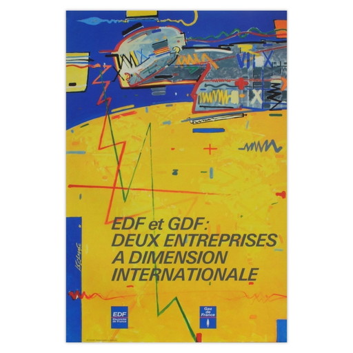 Gérard LE CLOAREC EDF-GDG poster 1990
