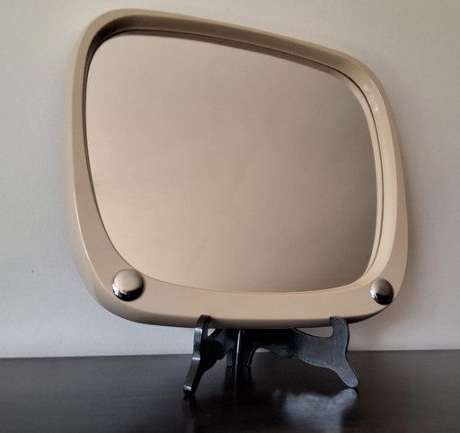 Vintage Wandspiegel aus Kunststoff, Mooi Design, 70er Jahre