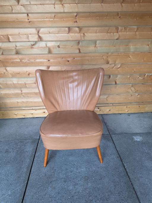 Vintage Mid-Century Cocktail Chair – Skai Leather – 1950s/60s