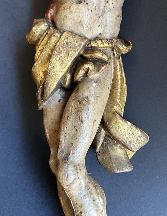 Corpus di Cristo spagnolo in legno policromo del XVIII secolo – Sculture, Wood (photo 9 of 9)
