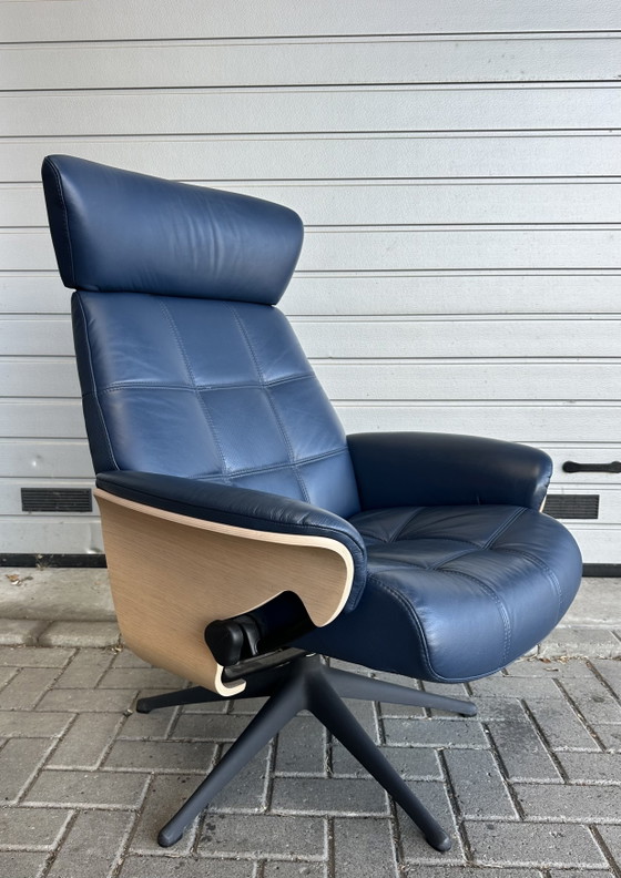 Flexlux Sense con otomana – Sillones, Wood, Leather (photo 5 of 11)