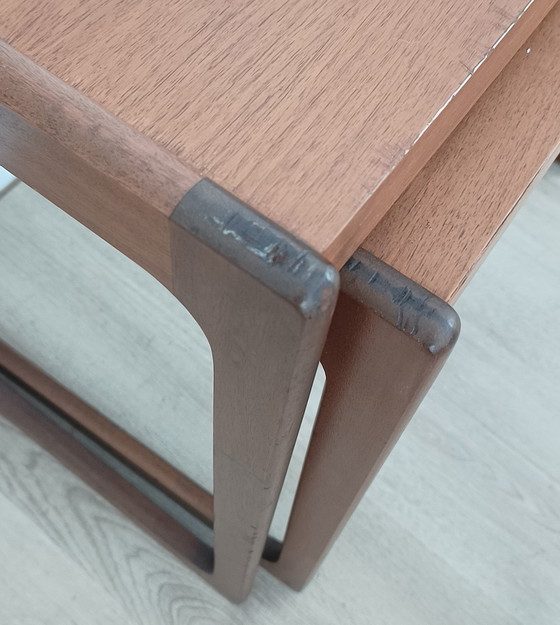 Image 1 of Opal Set Of Three Nest Tables In Walnut