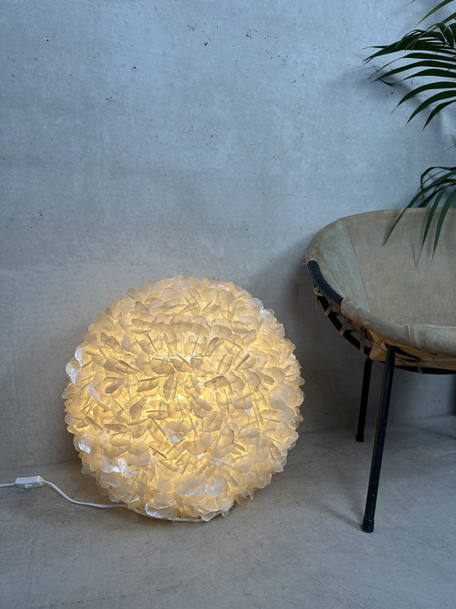 Lámpara de pie vintage XL Capiz