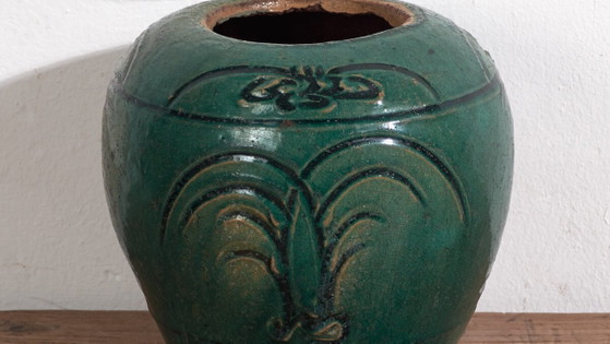 Vase chinois ancien de la dynastie Qing (c.1820) #38 (photo 3 of 40)