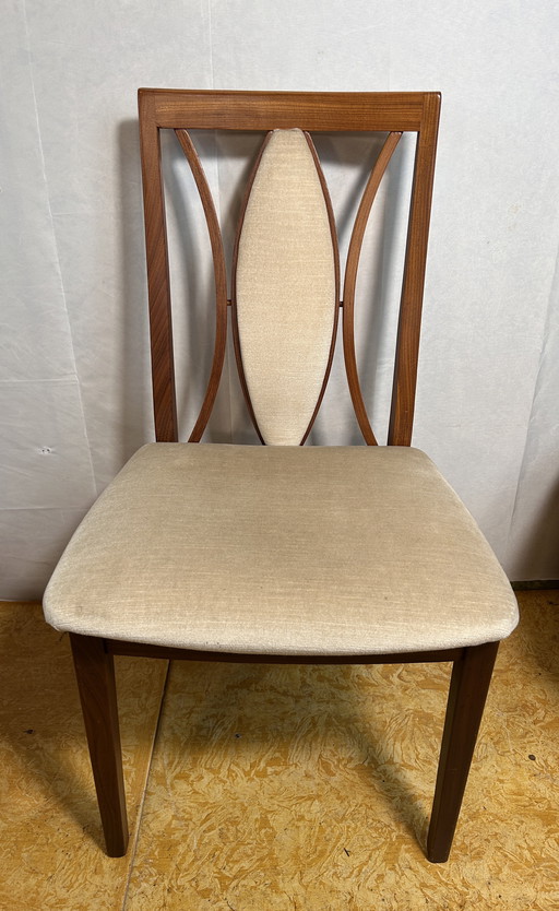 Mid Century Retro Vintage Teak Dining Chairs By Gplan 1970