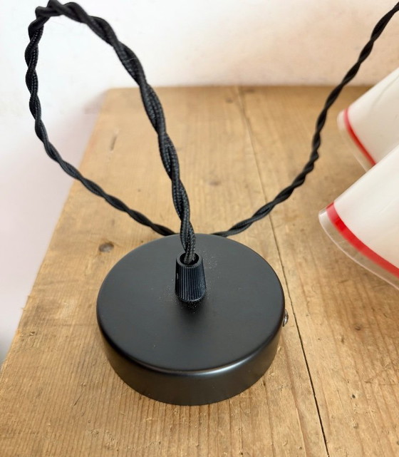 Image 1 of Vintage Glass Ceiling Light, 1970s