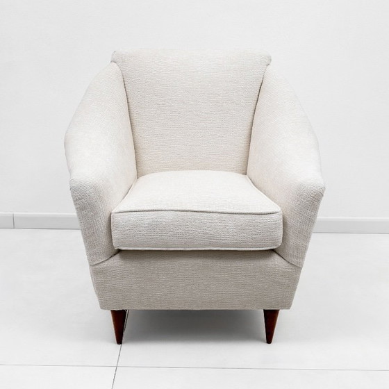 Image 1 of Een paar Ico Parisi mid-century moderne Italiaanse fauteuils voor Ariberto Colombo, jaren 50.